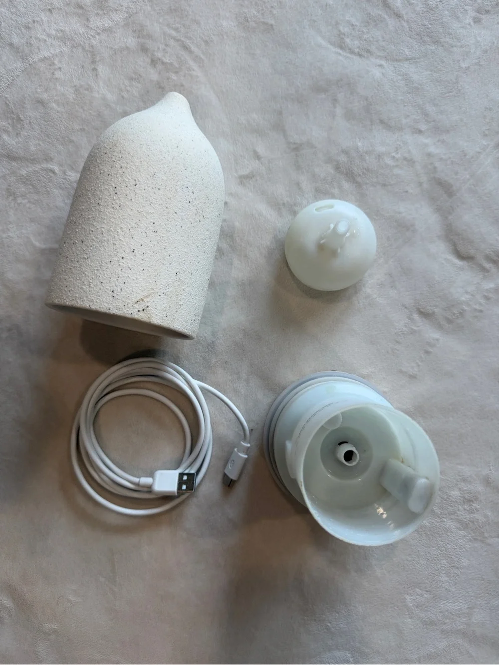 Vitruvi Ceramic Diffuser in Natural White - Minimal Home Accent